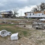 A property in Cameron was transformed into a field of debris. Norm Miller photo/Taken Sept. 12.