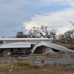 The worship center and fellowship hall at First Baptist Church in Cameron took on eight feet of water from Hurricane Laura. Norm Miller photo/Taken Sept. 13.