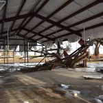 Hurricane Laura gutted the worship center at Oak Grove Baptist Church in Grand Chenier. Norm Miller photo/Taken Sept. 12.
