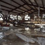Hurricane Laura gutted the worship center at Oak Grove Baptist Church in Grand Chenier. Norm Miller photo/Taken Sept. 12.