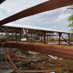 Oak Grove Baptist Church in Grand Chenier sustained heavy damage from Hurricane Laura. Norm Miller photo/Taken Sept. 12.