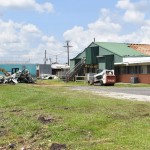 First Baptist Church in Vinton sustained significant damage to its facilities. Photo taken Sept. 2.