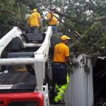 An Eastern Louisiana Baptist Association chainsaw team completed one of its many jobs in southwest Louisiana. Johnny Morgan photo/Taken Sept. 18.