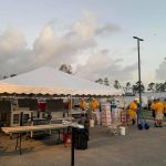 A feeding team from First Baptist Church in Slidell prepared for meals served to Hurricane Laura survivors in Lake Charles. Casey Stark photo/Taken Sept. 1.