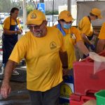 Missouri Baptist Disaster Relief team members cleaned up after preparing lunch for motorists at First Baptist Church in DeRidder. Philip Timothy photo/Taken Sept. 2.