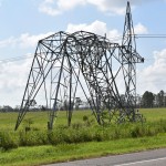 An electrical line sustained damage in Sulphur. Philip Timothy photo/Taken Sept. 3.