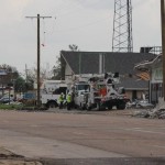Debris littered the streets of Lake Charles. John Marcase photo/Taken Sept. 5.