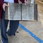 This Bible miraculously survived a fire that engulfed the worship center at Richey Baptist Church in Deville Jan. 9, 2021. Submitted photo