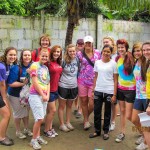 Cindy Walker poses with her Acteens group during a 2012 missions trip to Nicaragua. Noting that the overwhelming spiritual and economic needs in the country "caught my heart" during her first visit there in 2006, she said she has been involved in 18 missions projects to nations in the Central American country over a span of 13 years. Cindy Walker photo