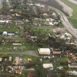 High winds heavily damaged Golden Meadow. US Coast Guard photo