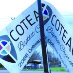 The sign belonging to Coteau Baptist Church in Houma was twisted by Ida's high winds. Baptist Message photo