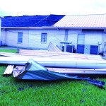 Coteau Baptist Church in Houma sustained damage to its roof. Baptist Message photo