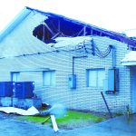 A section of the roof at First Baptist Church in Golden Meadow was damaged. Baptist Message photo