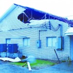A section of the roof at First Baptist Church in Golden Meadow was damaged. Baptist Message photo