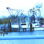 Ida's high winds damaged this boat. Baptist Message photo