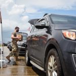 Airmen from the 159th Fighter Wing, Louisiana Air National Guard, manned Points of Distribution (POD) sites distributing food, water, ice and tarps to residents in Thibodaux. POD members adhered to COVID-19 protocols while ensuring those in need received essential supplies to help alleviate the burden following Hurricane Ida. U.S. Air National Guard Staff Sgt. Ryan J. Sonnier photo