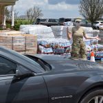 Airmen from the 159th Fighter Wing, Louisiana Air National Guard, manned Points of Distribution (POD) sites distributing food, water, ice and tarps to residents in Thibodaux. POD members adhered to COVID-19 protocols while ensuring those in need received essential supplies to help alleviate the burden following Hurricane Ida. U.S. Air National Guard Staff Sgt. Ryan J. Sonnier photo
