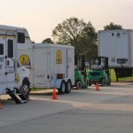Oklahoma Baptist Disaster Relief trailers were stationed at Bayou Vista Baptist Church in Morgan City.
