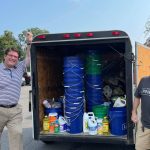Billy Pilgrim and Kevin Boles of First Baptist Church in Pineville began their journey to deliver Hurricane Ida relief supplies to south Louisiana.