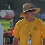 An Oklahoma Baptist Disaster Relief team member looked on at Bayou Vista Baptist Church in Morgan City.