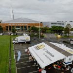 North Carolina Baptists on Mission worked out of First Baptist Church in New Orleans, where they set up an Incident Command Center in the aftermath of Hurricane Ida. The mass feeding unit at this site fed thousands a day in the New Orleans area. TAB Media