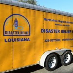 The Northshore Baptist Association Disaster Relief trailer was put to good use at First Baptist Church in Slidell. Patrick Dennis photo