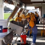 A Texas Baptist Men feeding unit cooked meals in Gonzales. Texas Baptist Men photo