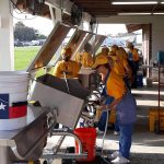 A Texas Baptist Men feeding unit cooked meals in Gonzales. Texas Baptist Men photo