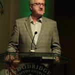 Chuck McInturf, pastor of Woodridge Baptist Church, Shreveport, reminded the crowd that throughout biblical times and even now God’s longs for His children to abide in Him. NWLBA photo