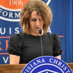 Natalie Monroe said the legacy of her father, Jonathan E. Martin, lives on in his family, in the community, and in each student who will be impacted through LCU's MBA program. Monroe is vice president of environmental, safety and sustainability operations at RoyOMartin.