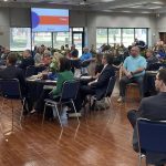 Community leaders and LCU faculty gathered for the dedication of the school's Master's in Business Administration program Sept. 15, 2022.