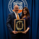 Mark Fenn received an LCU distinguished alumni award.