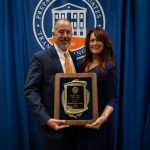 Mark Fenn received an LCU distinguished alumni award.