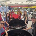 Members of First Baptist Church, Naples, Florida, help Louisiana Baptist Disaster Relief team members prepare food that is served to those impacted by Hurricane Ian.