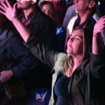 Students participate in a time of worship at YEC.