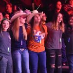 Students participate in a time of worship at YEC.