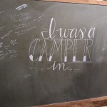 Supporters of Clara Springs Baptist Camp wrote special memories on board.
