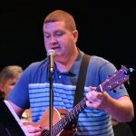 Jimmy Crabtree played a guitar during a time of praise and worship at the Big Creek Baptist Association Revival. Crabtree is minister of music at New Prospect Baptist Church, Dry Prong.
