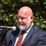 J.D. Perry shared about the commitment to Christ by his son, Joshua, during the dedication of a prayer garden named in his memory.