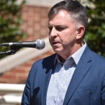 Louisiana Baptist Executive Director Steve Horn led a prayer of dedication for the Joshua D. Perry Prayer Garden.