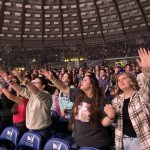 Students enjoyed a time of worship during YEC.