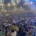 Daryl Jones addressed the 157 students who made a decision during the opening night of YEC.