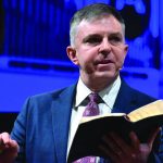 Steve Horn, Louisiana Baptist executive director, encouraged the crowd to embrace a culture of evangelism.