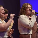 The Voices of LCU opened up day one of the school's spring revival with a time of worship.