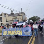 Louisiana Life March Central participants made their way past First Baptist Church, Pineville, Feb. 3, 2024.