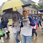 Kevin Paul, associate pastor at His Church, Pineville, and his family participated in the Louisiana Life March Central, Feb. 3, 2024.