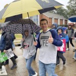 Kevin Paul, associate pastor at His Church, Pineville, and his family participated in the Louisiana Life March Central, Feb. 3, 2024.