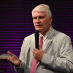 Michael Sprague, chaplain for the Capital Commission of Louisiana in Baton Rouge (a ministry that engages, reaches and deploys political, business, and spiritual leaders for the cause of Christ) and an FBC Covington member, led the crowd in a prayer to cast their cares on the Lord and seek His guidance.