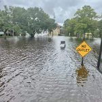 A Slidell Police high-water vehicle completed a survey of the Palm Lake subdivision in Slidell. Frances sent rising floodwaters into neighborhoods. Slidell Police Department photo