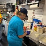 A Louisiana Baptist Disaster Relief feeding team prepared food that was served to residents in Mt. Vernon, Georgia.